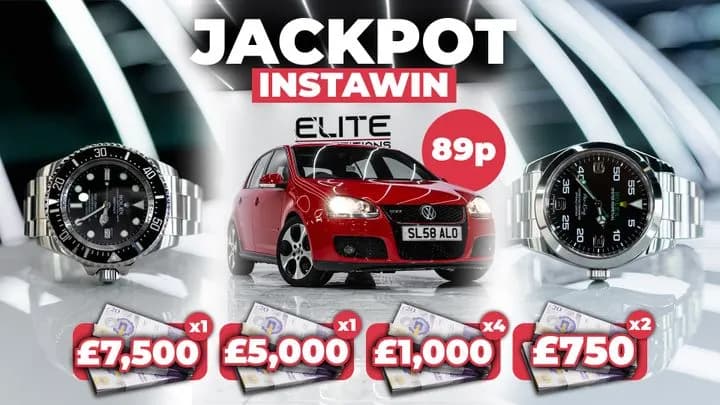 Jackpot InstaWin - £1,000 End Prize + 1,000x InstaWins