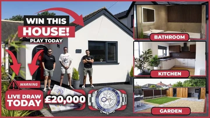 "Win A House" (worth £260,000) + 2,000 InstaWins